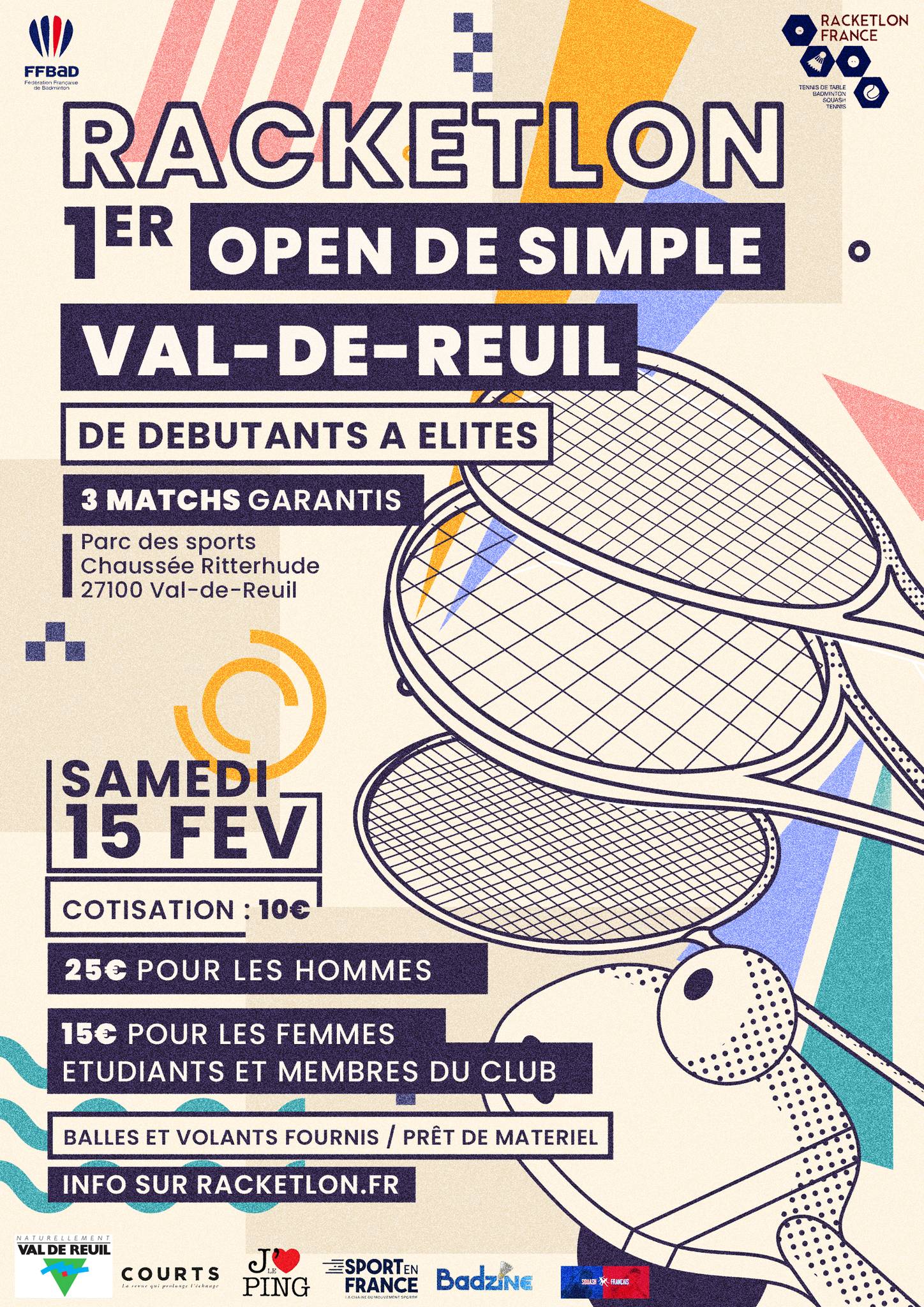 Affiche de 1er open de Val de Reuil