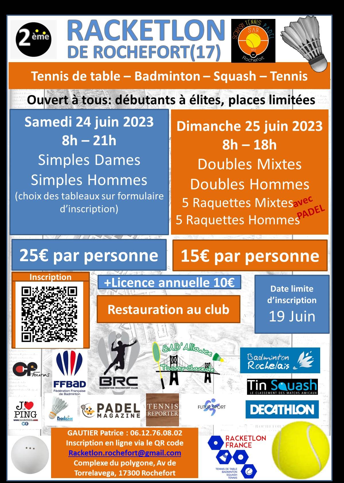 Affiche de 2ème open de Rochefort