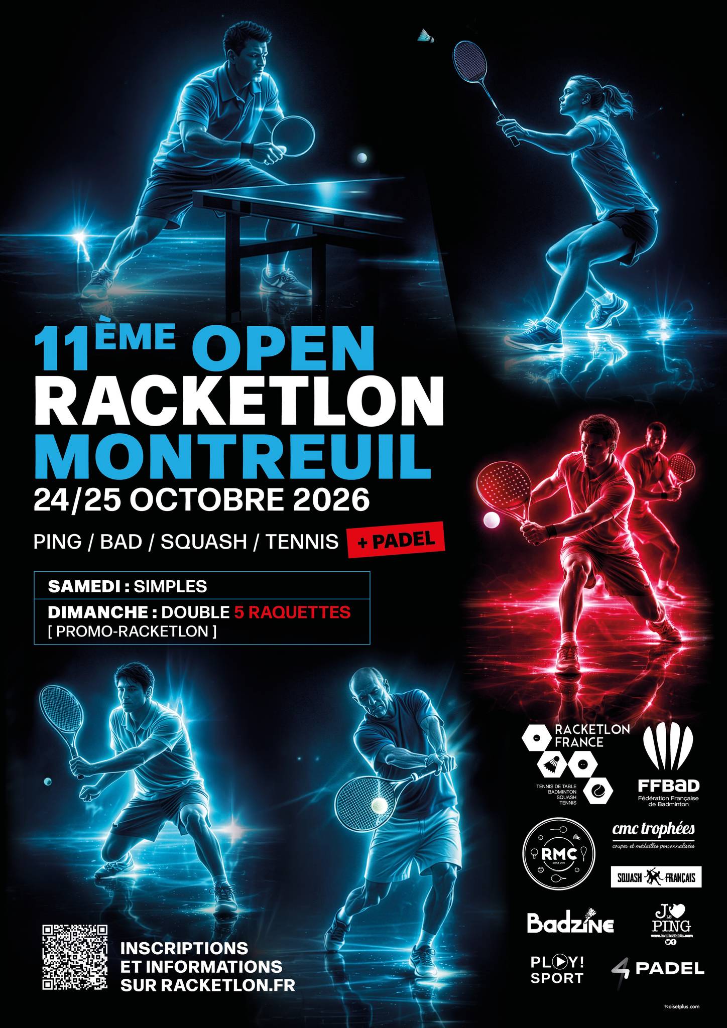 Affiche de 24-25/10 - 11ème open de Montreuil (93)