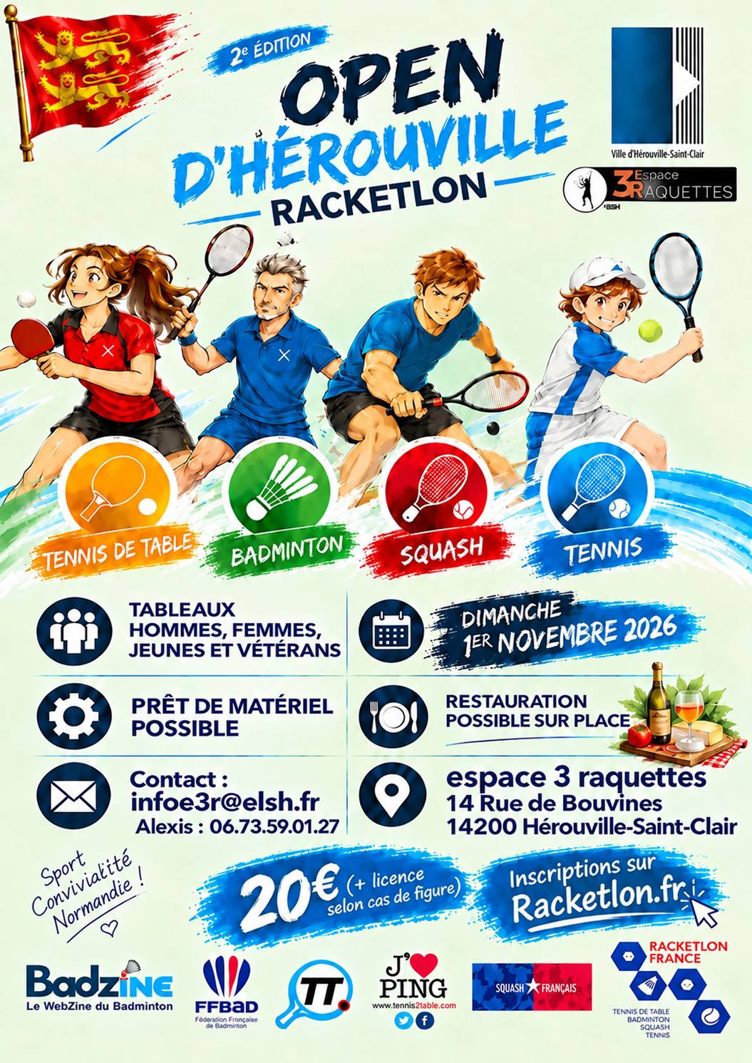 Affiche de 01/11 - 2ème open d'Hérouville (14)