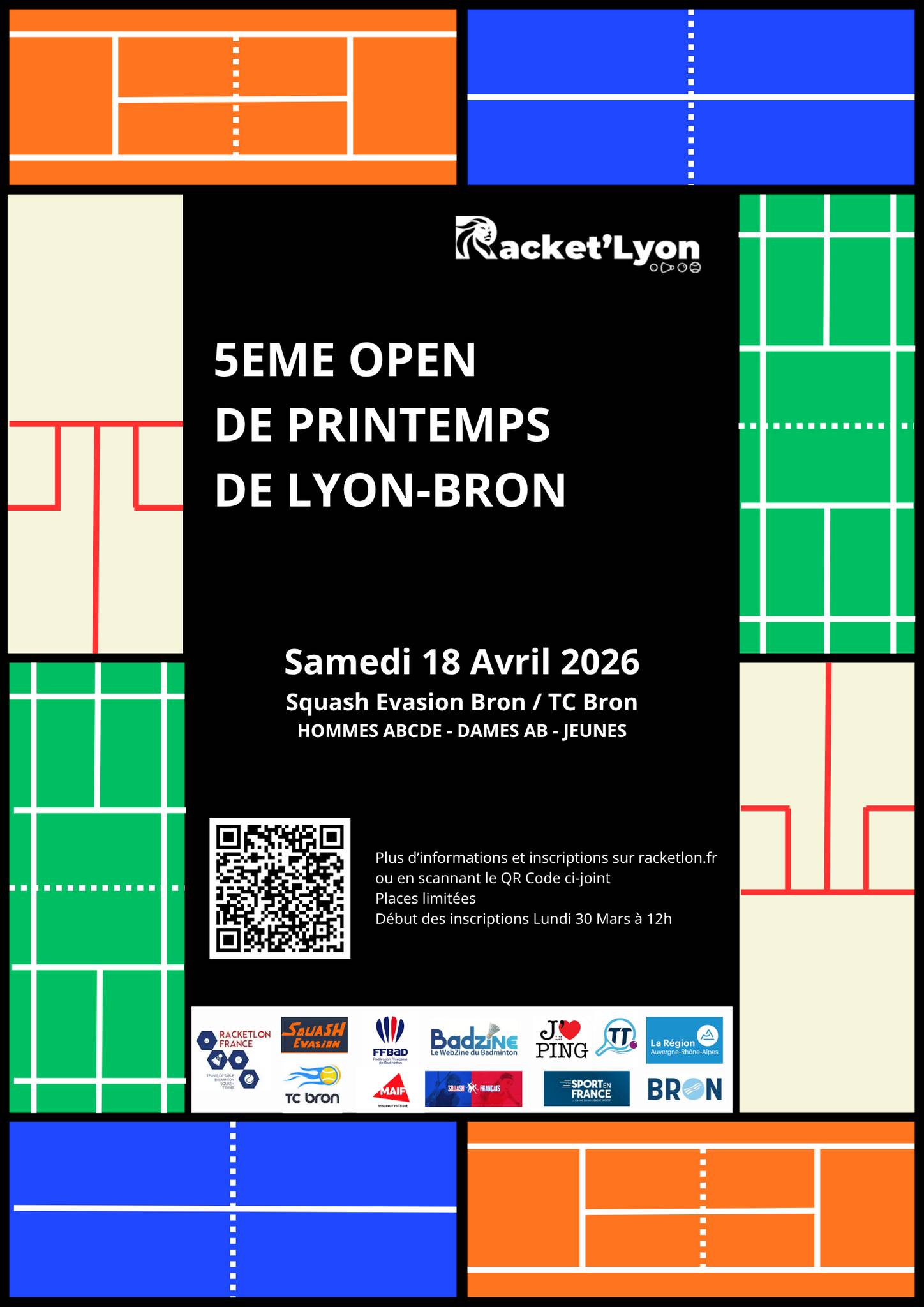 Affiche de 18/04 - 5e Open du Printemps de Lyon-Bron