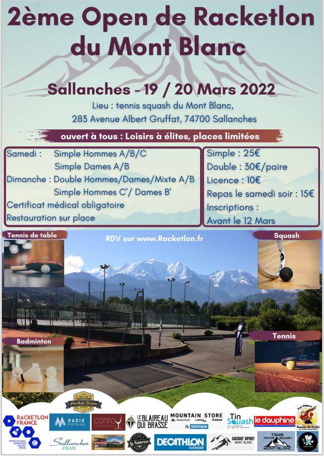 Affiche de 2nd open de Sallanches