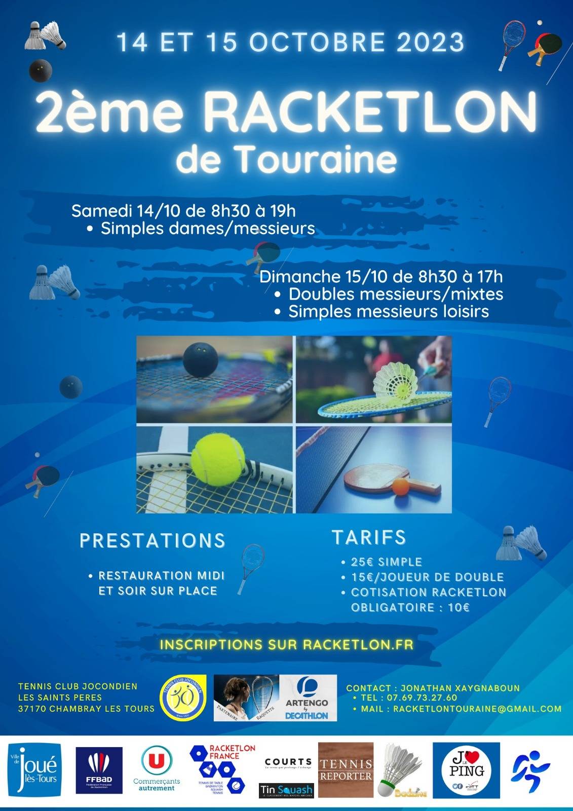 Affiche de 2ème open de la Touraine