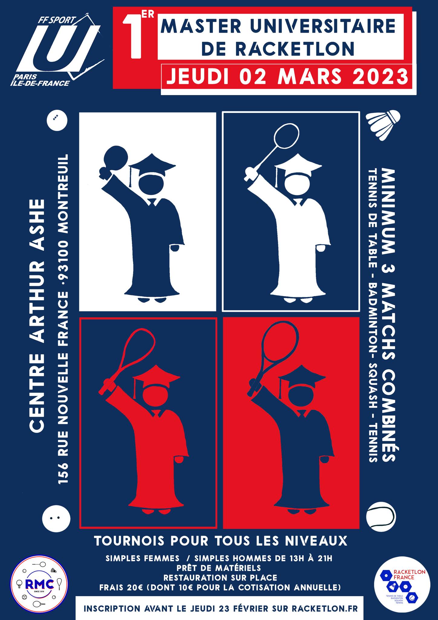 Affiche de 1er Master Universitaire et Open Jeunes