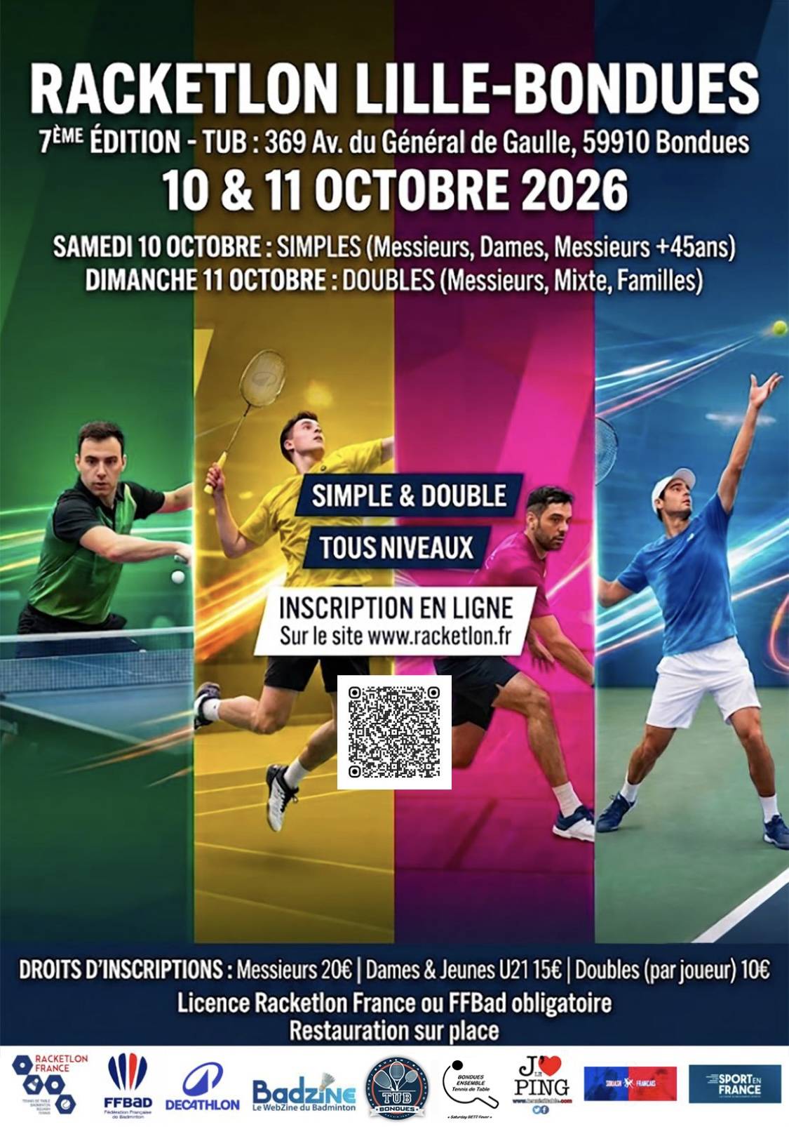 Affiche de 10-11/10 - 7ème Open de Bondues (59)