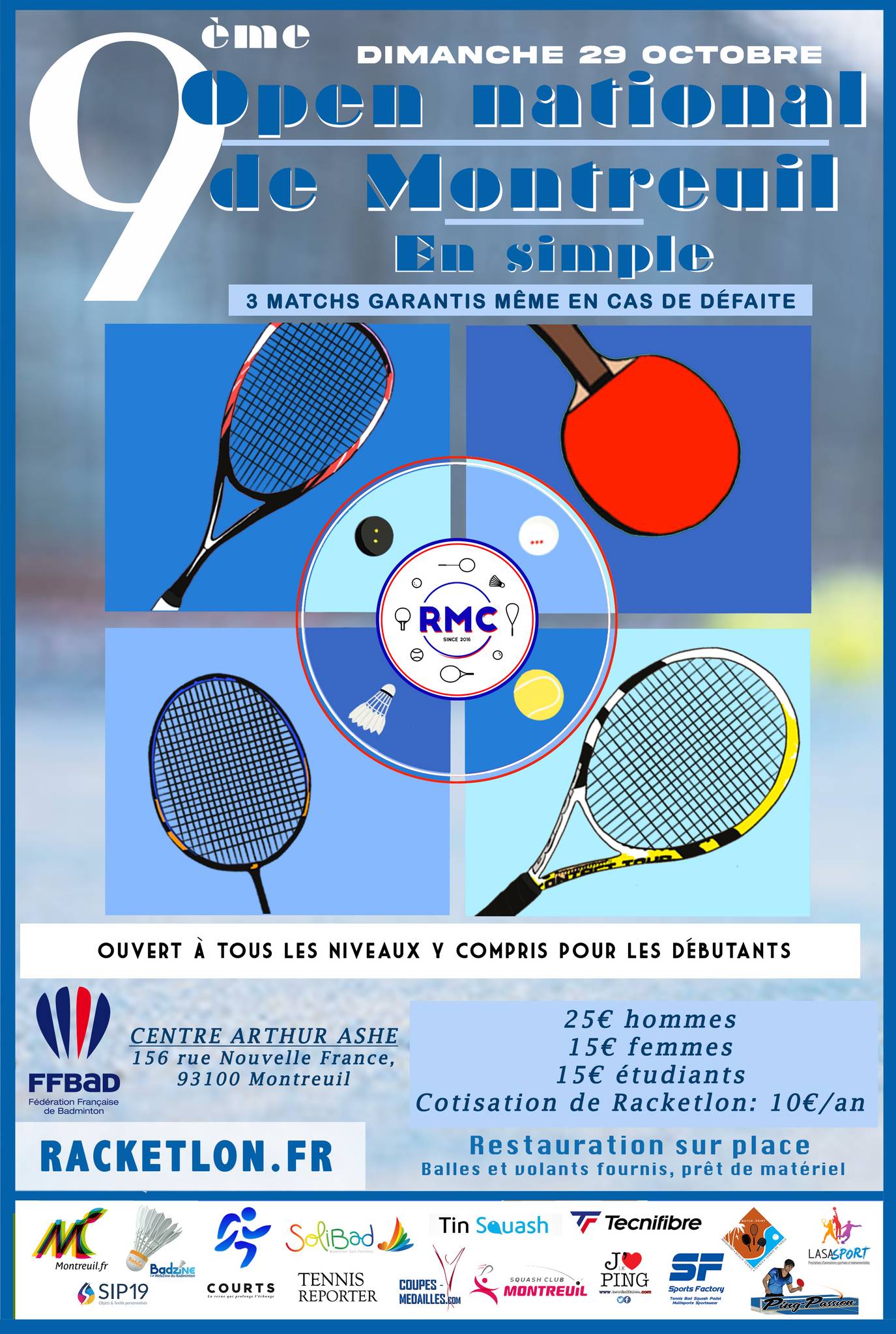 Affiche de 9ème open de Montreuil