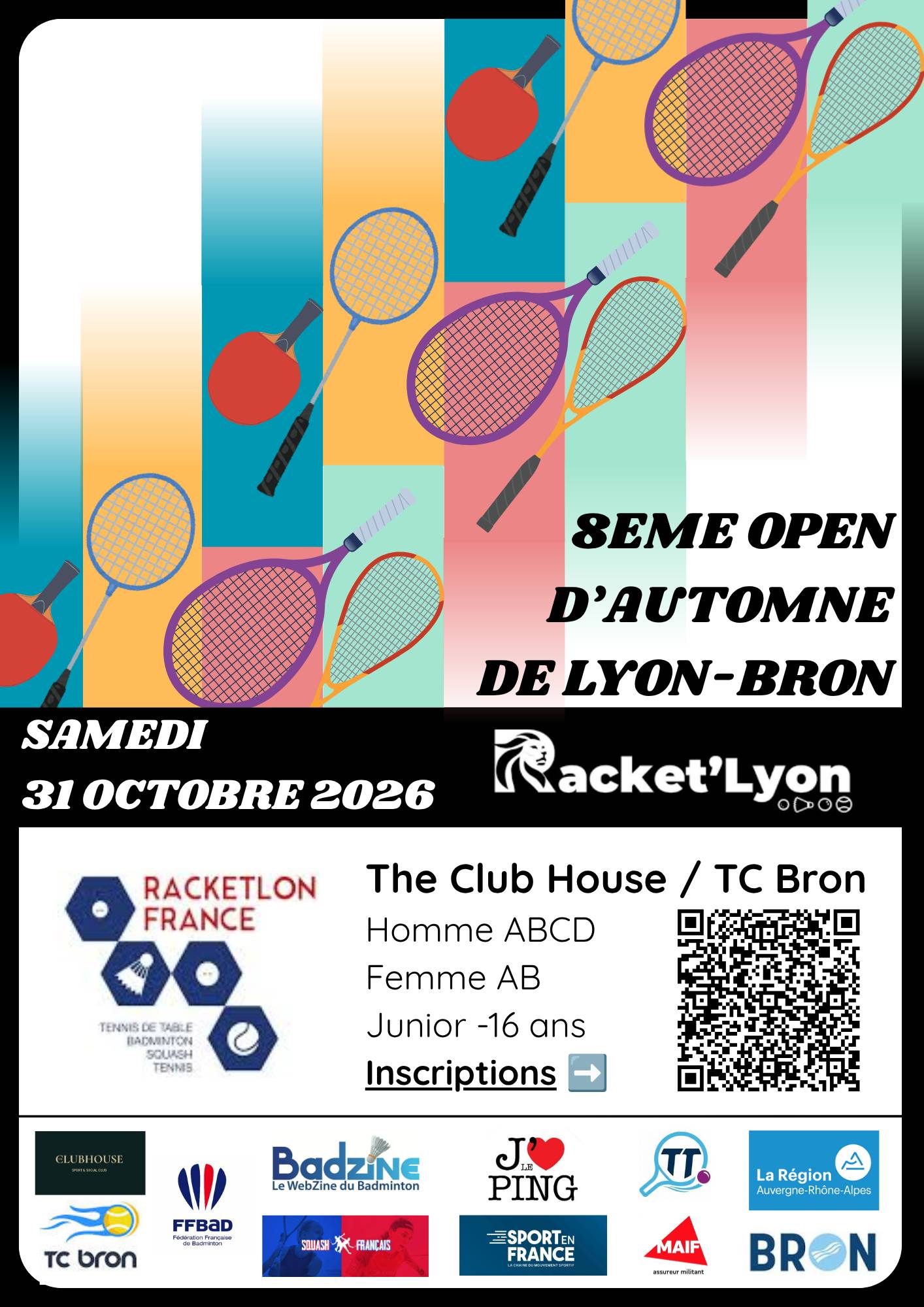 Affiche de 31/10 - 8e Open d'Automne de Lyon-Bron (69)