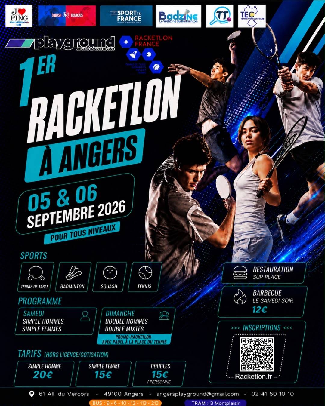Affiche de 05-06/09 - 1er open d'Angers (49)