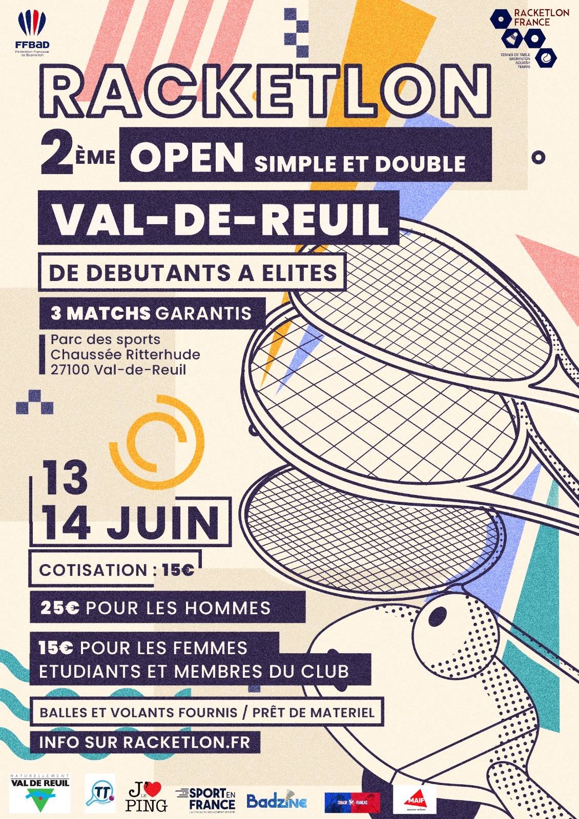 Affiche de 13-14/06 - 2ème open de Val-de-Reuil (27)
