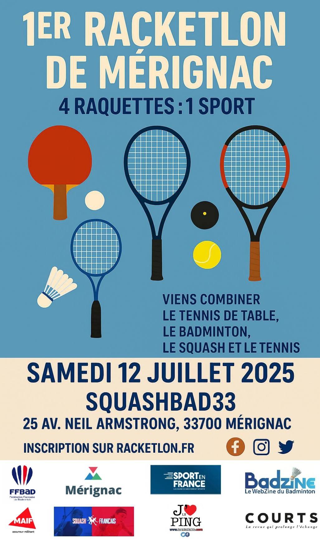 Affiche de 1er open de Mérignac (33)